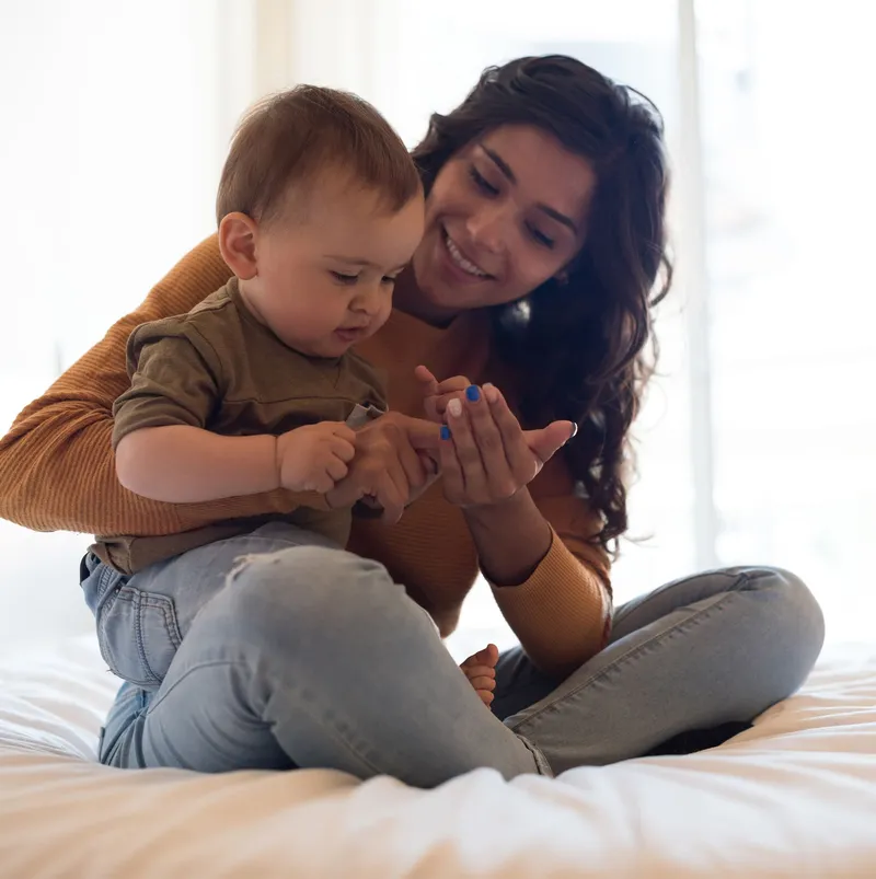 Parent and child at Dr. Panossian's pediatric practice